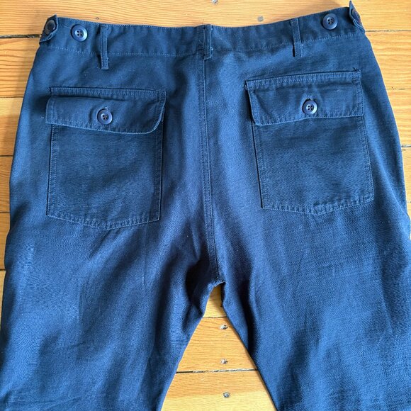 Military Fatigue Pants in Navy Blue - Picture 5 of 7